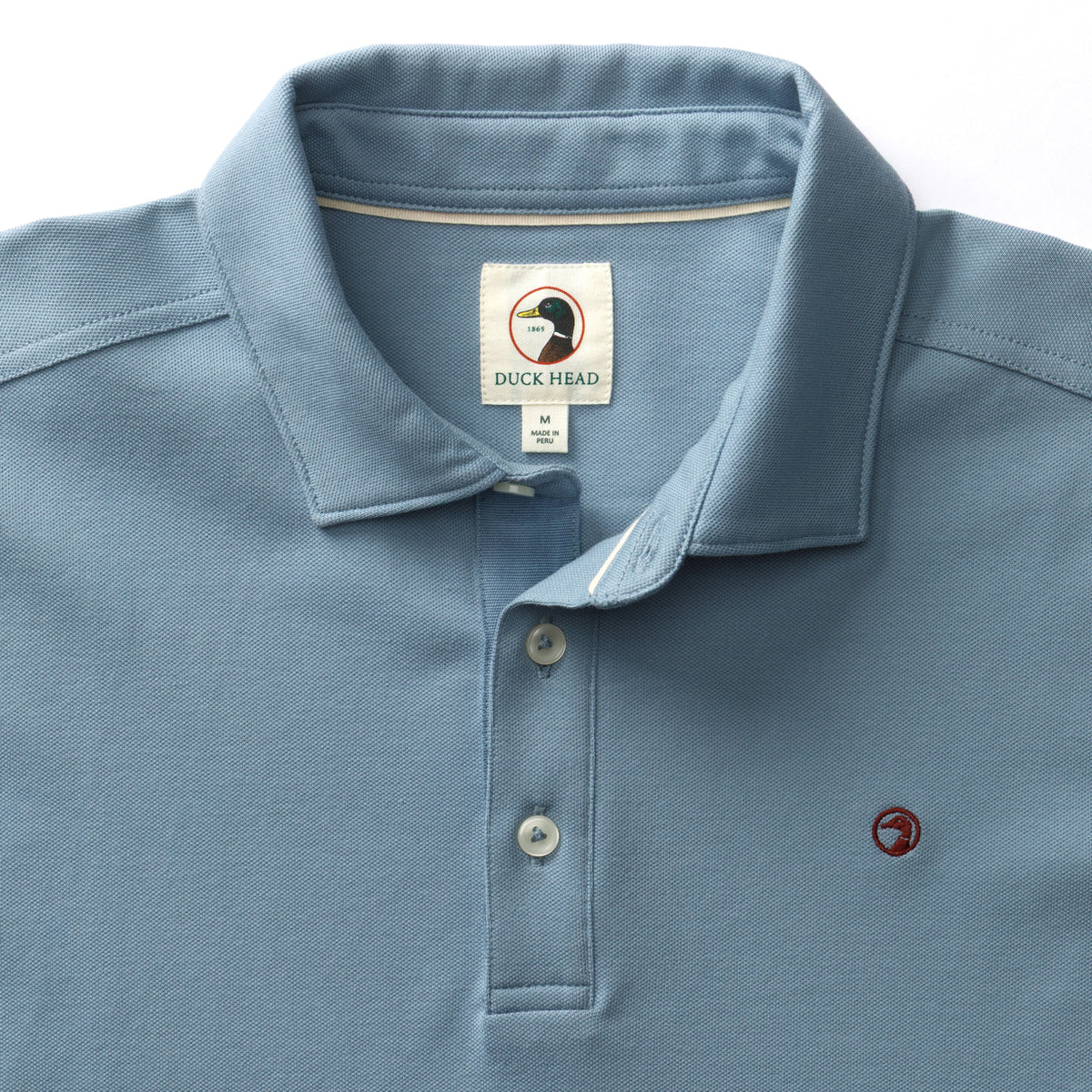 Hanover Pima Cotton Pique Polo - Windblown Sky