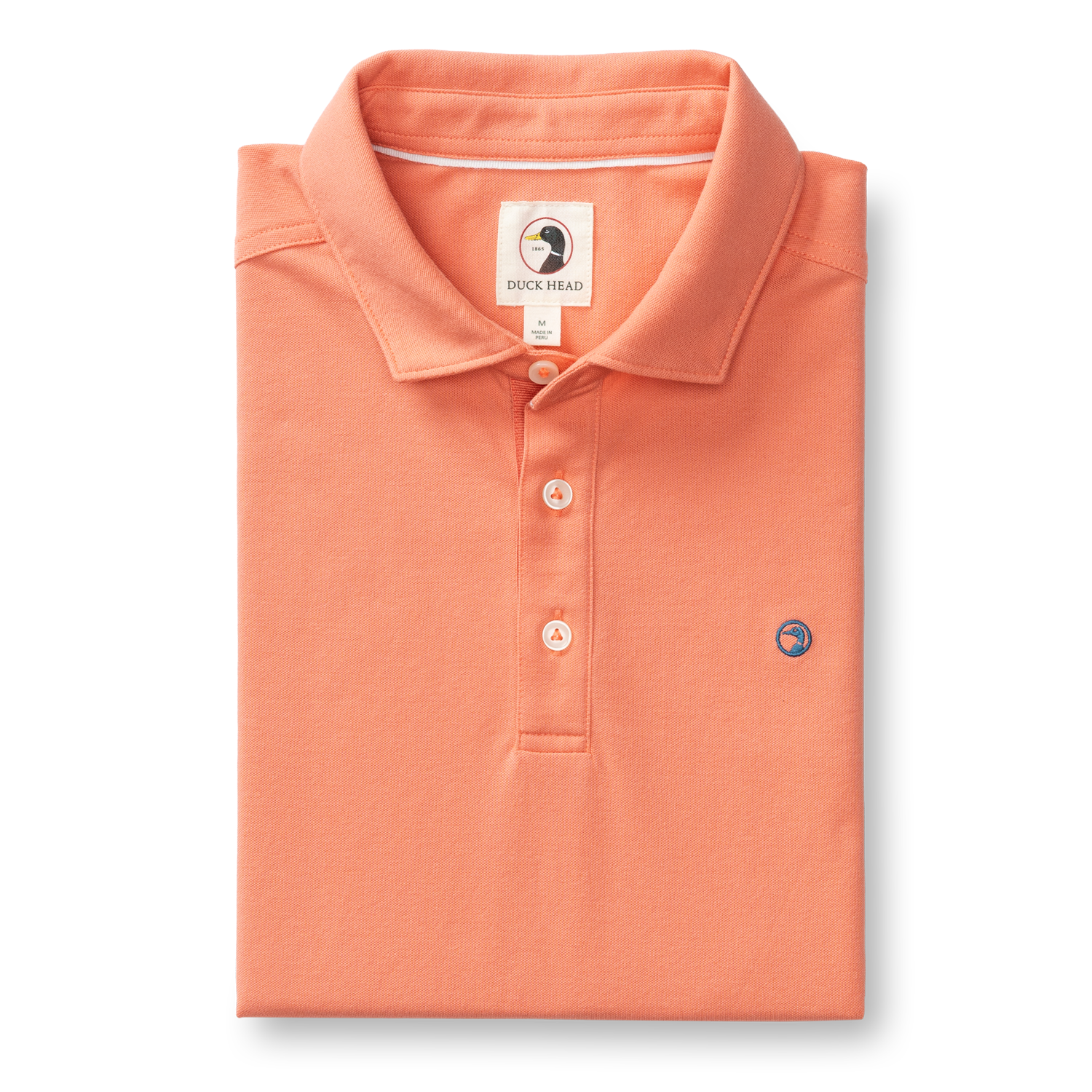 Hanover Pima Cotton Pique Polo - Coral
