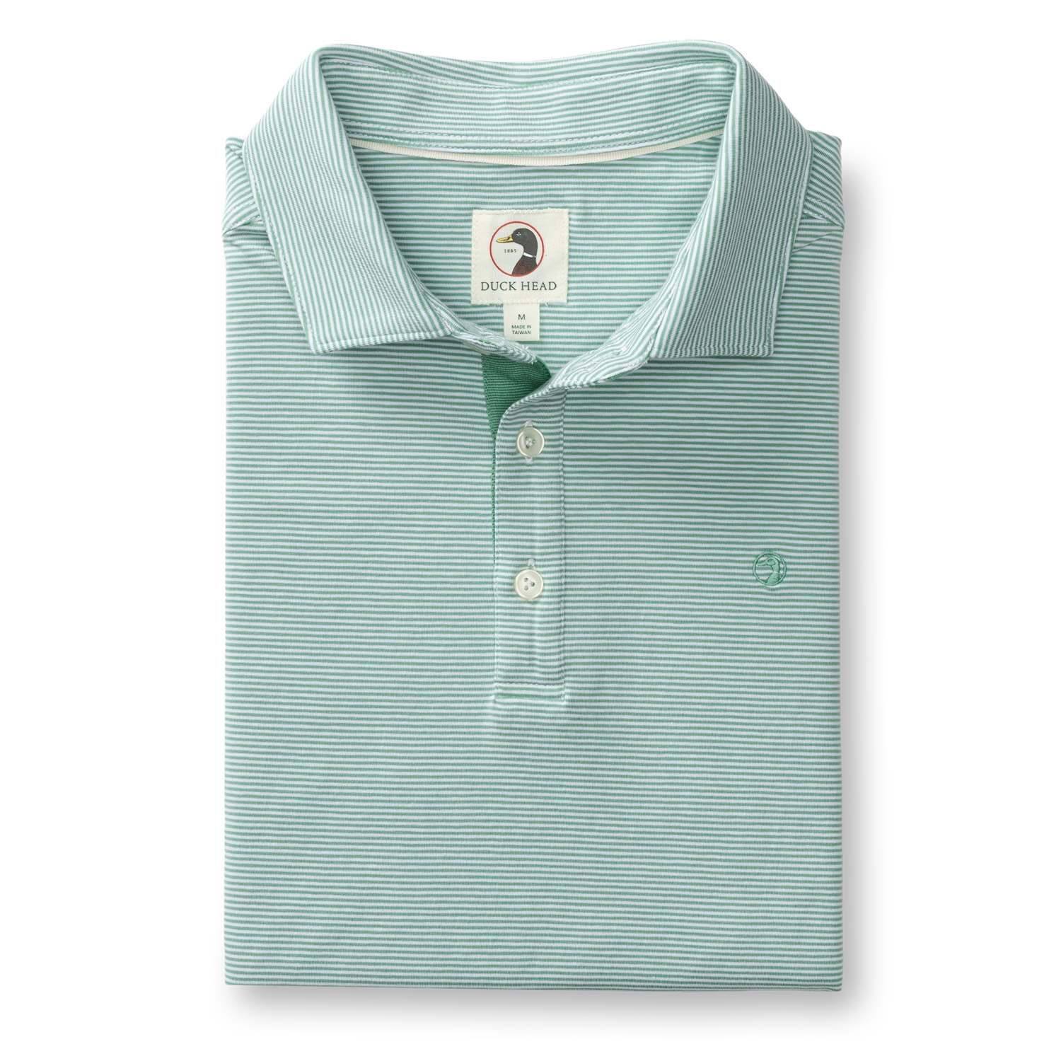 Hanover Pima Cotton Jersey Polo - Blaine Stripe - Aspen Green