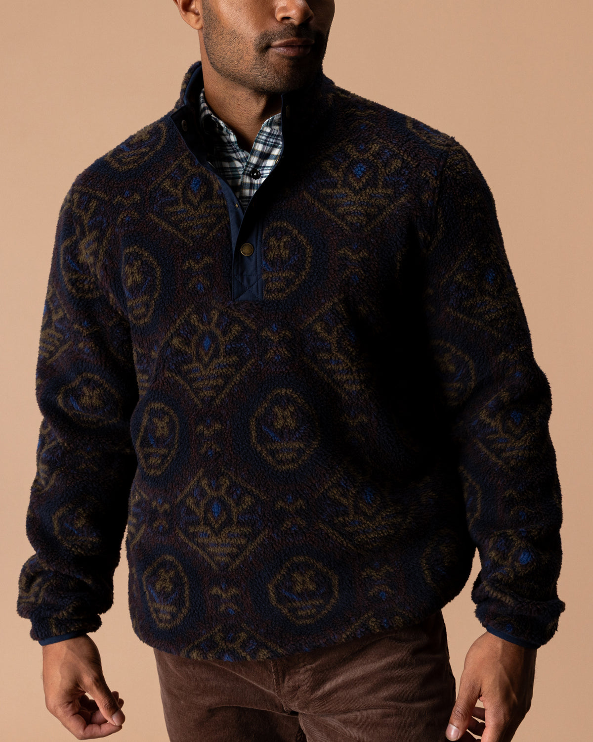 Pineview Fleece 1/4 Snap Pullover - Deep Navy