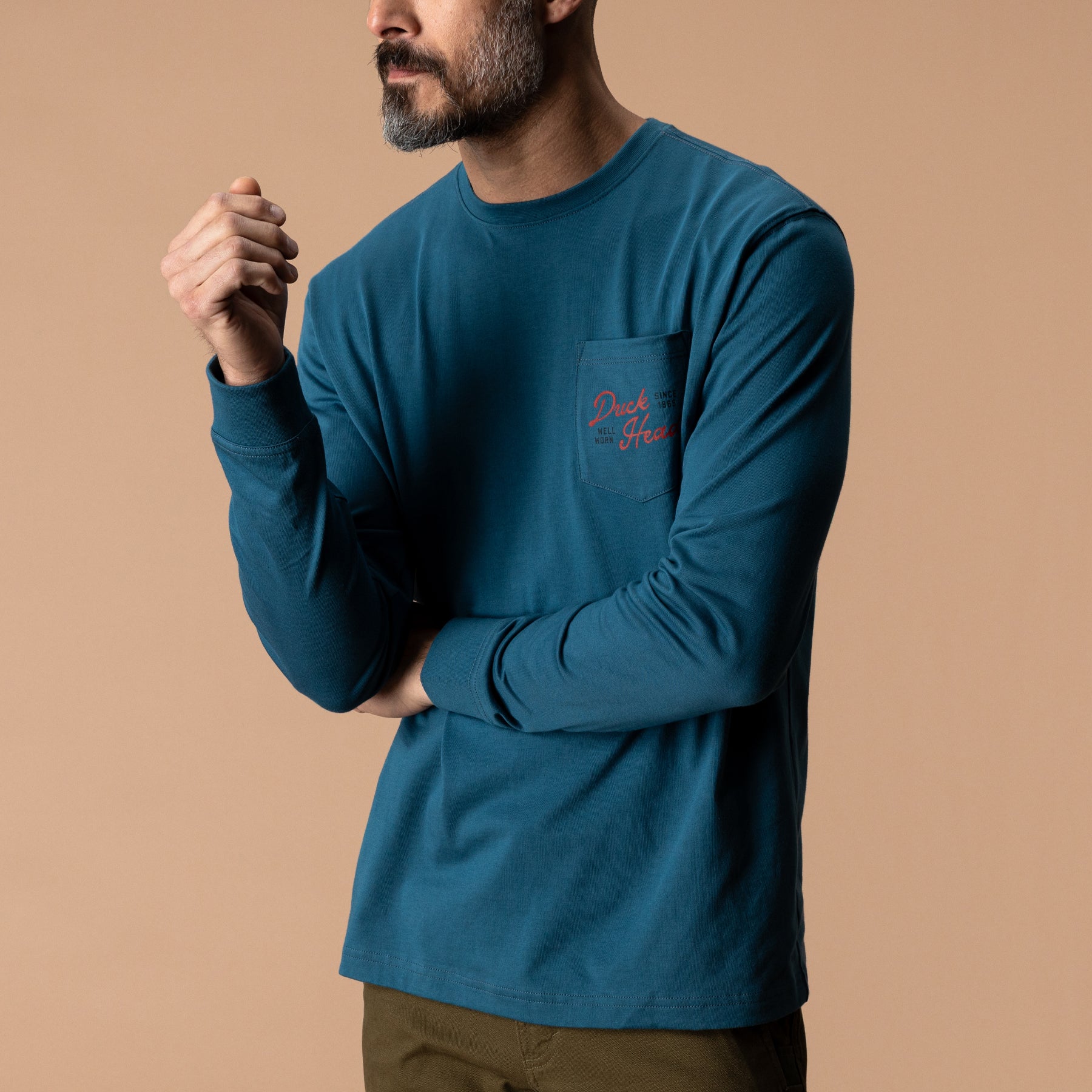 Flying Wood Duck T-Shirt - Stormy Teal