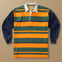 Heathered Striped Rugby Shirt L