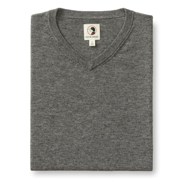 Buckley Merino V-Neck Sweater - Brushed Nickel