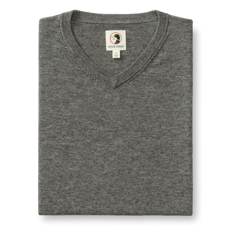 Buckley Merino V-Neck Sweater - Brushed Nickel