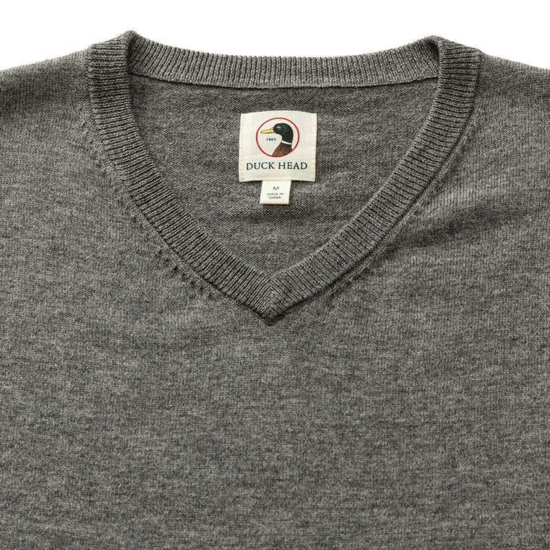 Buckley Merino V-Neck Sweater - Brushed Nickel