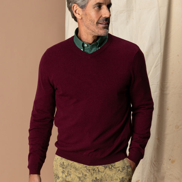 Buckley Merino Wool V-Neck Sweater