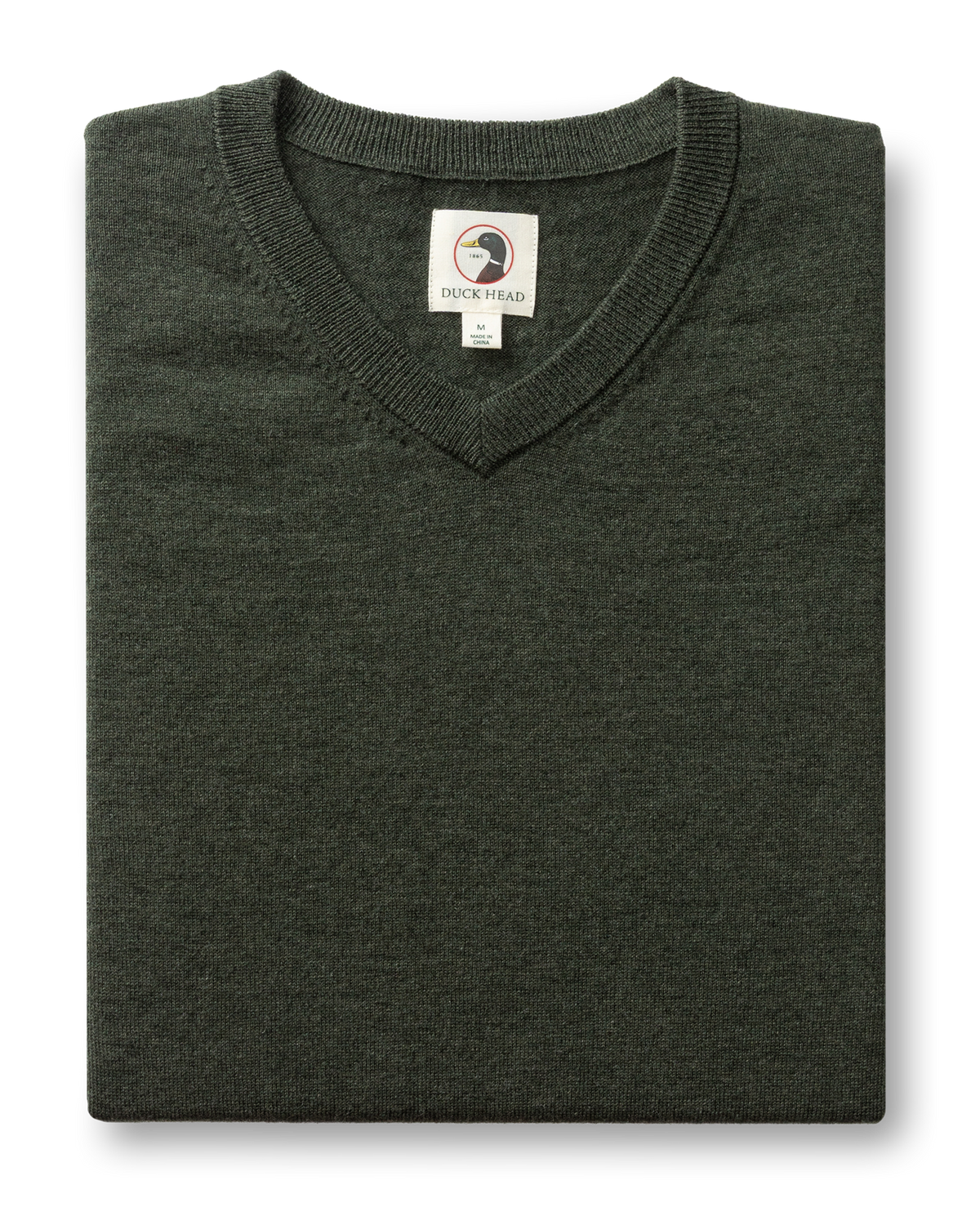 Buckley Merino V-Neck Sweater - Dark Forest Green Heather