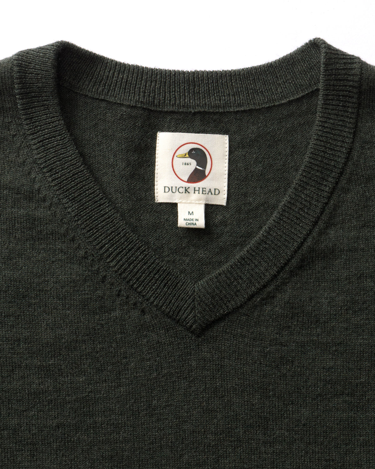 Buckley Merino V-Neck Sweater - Dark Forest Green Heather