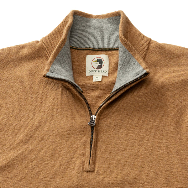 Ridley 1/4 Zip Sweater - Camel