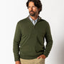 Ridley 1/4 Zip Sweater - Deep Olive