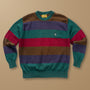Duck Head Striped Logo Crewneck Sweater L - Duck Head Vintage