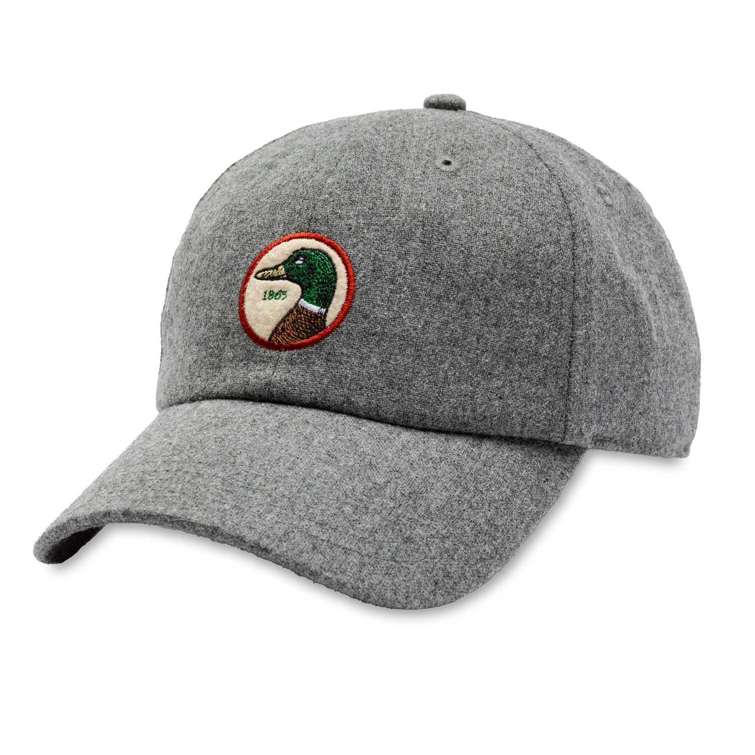 Circle Patch Flannel Hat - Heather Grey