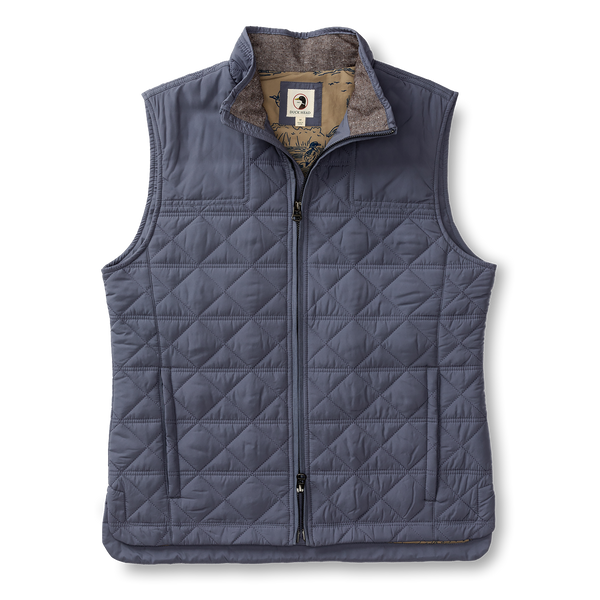 Fremont Performance Quilted Vest - Slate Blue