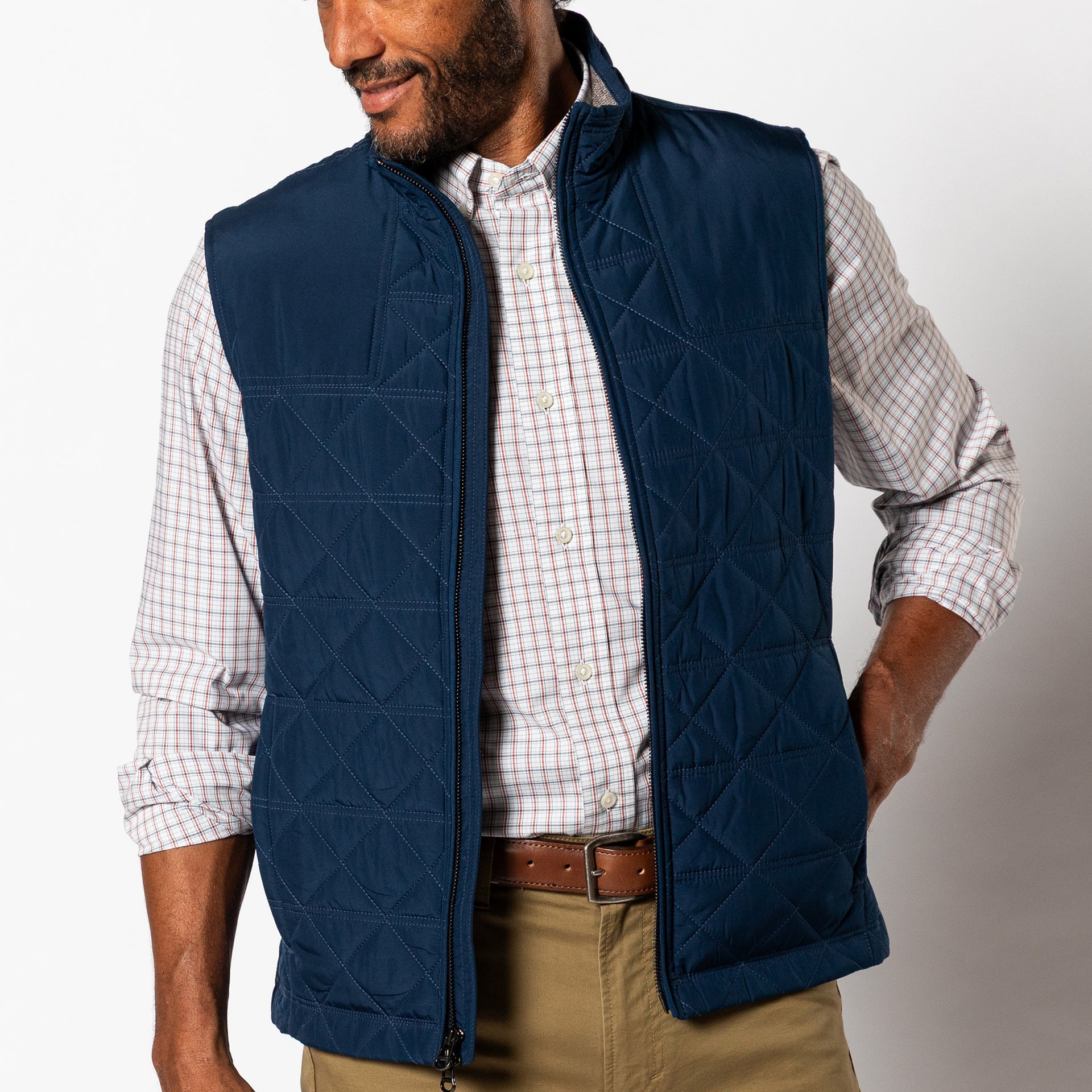 Fremont Performance Quilted Vest - Royal Navy