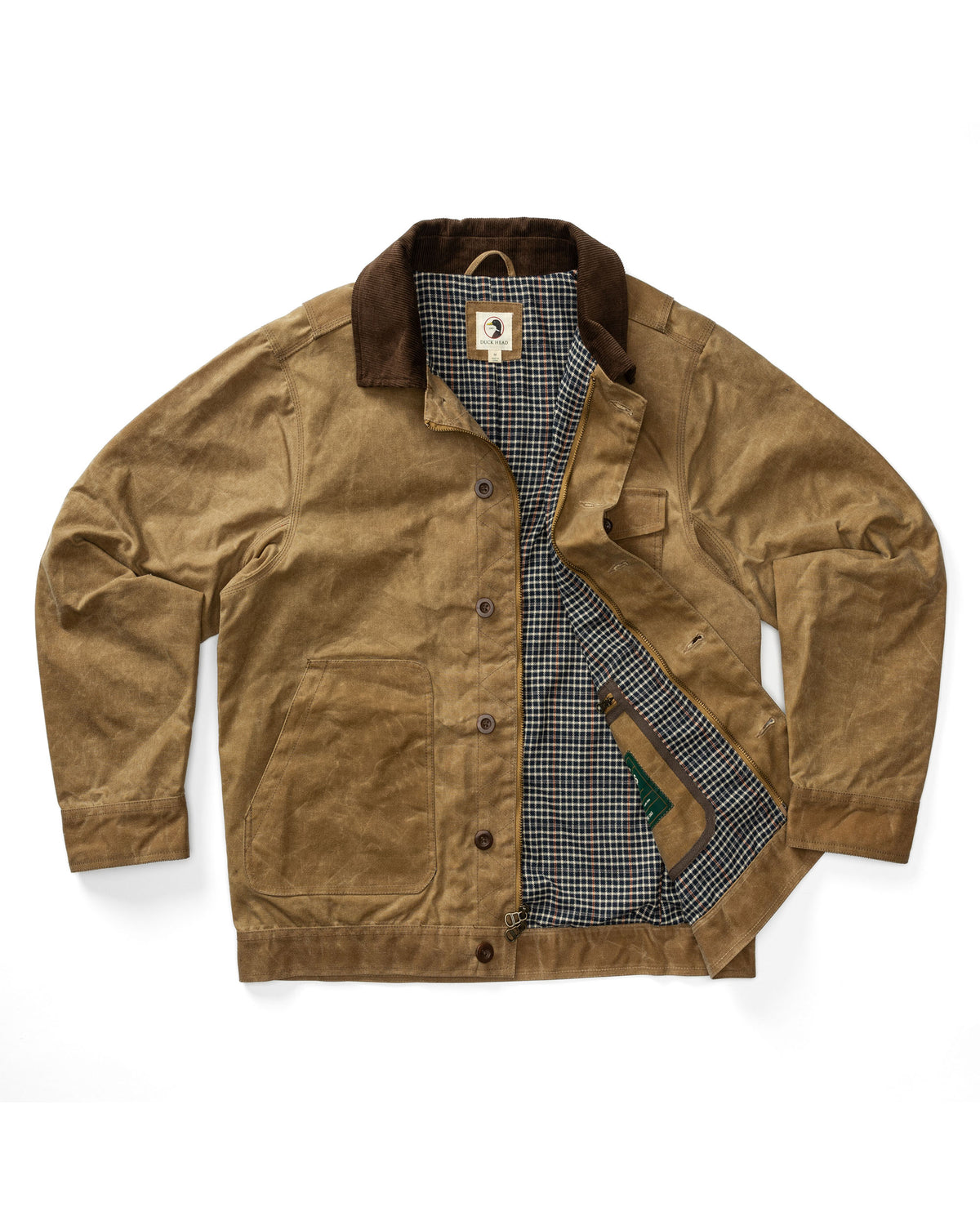 Waxed Duck Canvas Rancher Jacket - Umber Brown