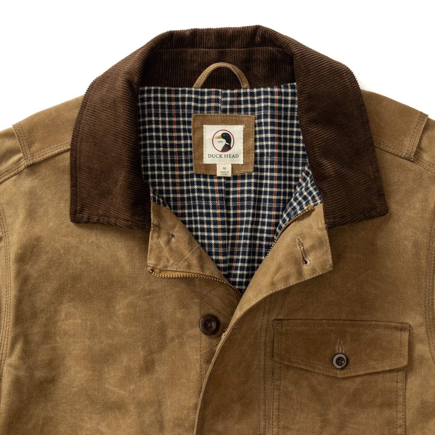 Waxed Duck Canvas Rancher Jacket - Umber Brown