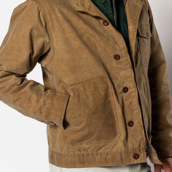 Waxed Duck Canvas Rancher Jacket - Umber Brown