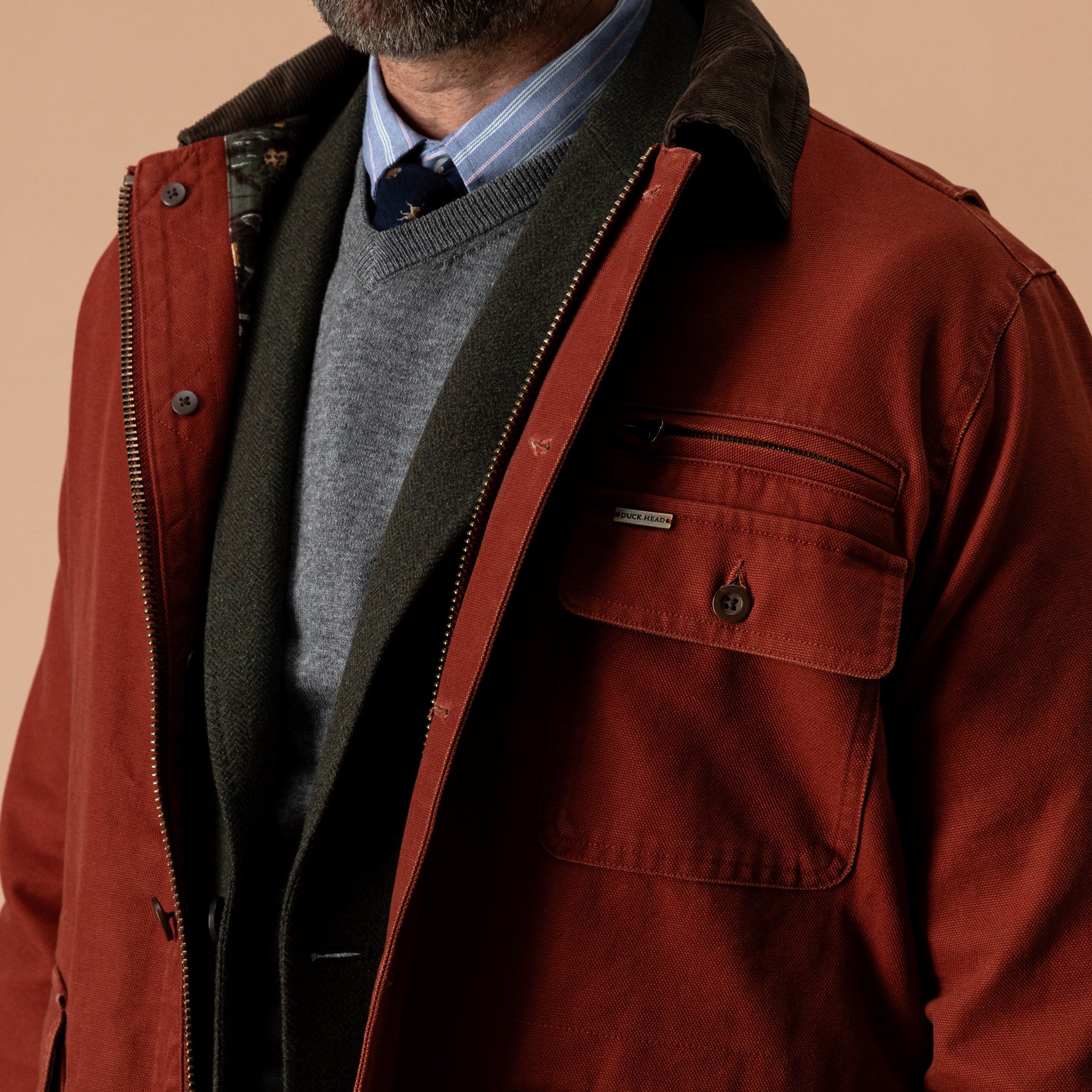 Duck Canvas Barn Coat - Brandy Brown