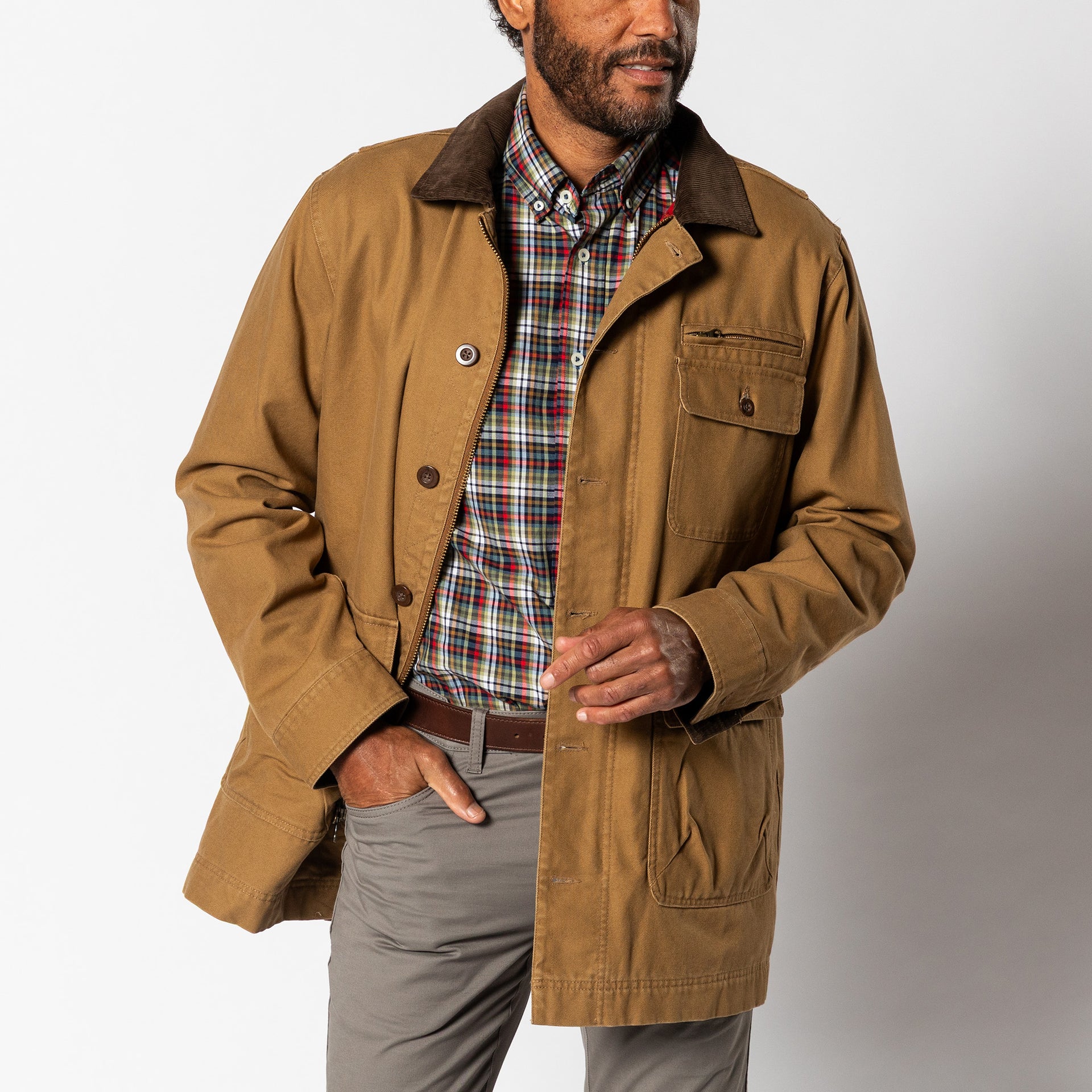 Duck Canvas Barn Coat - Dull Gold