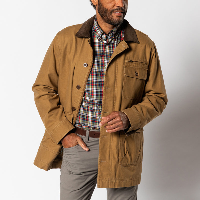 Duck Canvas Barn Coat - Dull Gold