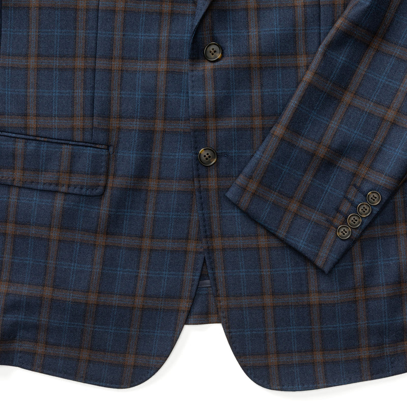 Erikson Plaid Sport Coat - Maritime Blue