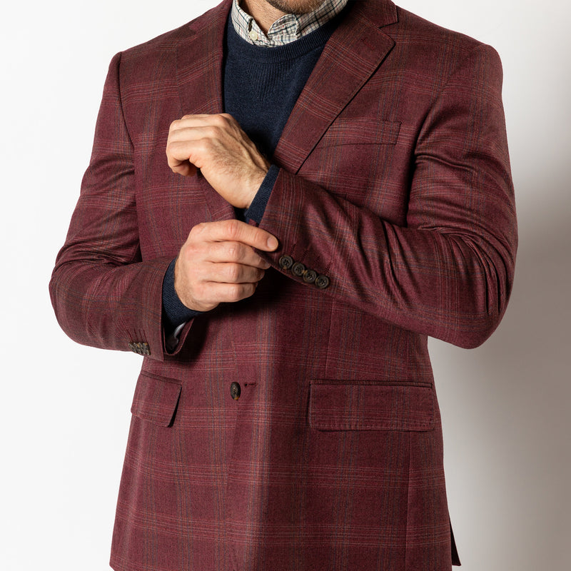 Sampson Plaid Sport Coat - Fig
