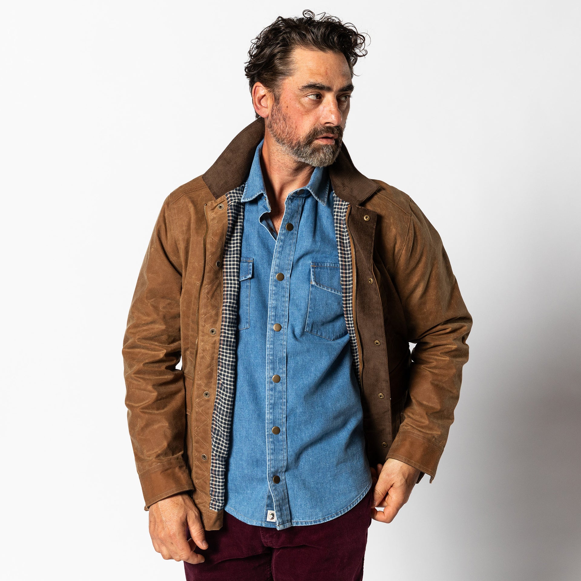Waxed Duck Canvas Jacket - Buckskin