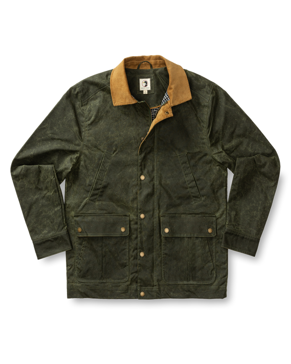 Waxed Duck Canvas Jacket - Deep Olive