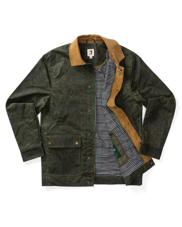 Waxed Duck Canvas Jacket - Deep Olive