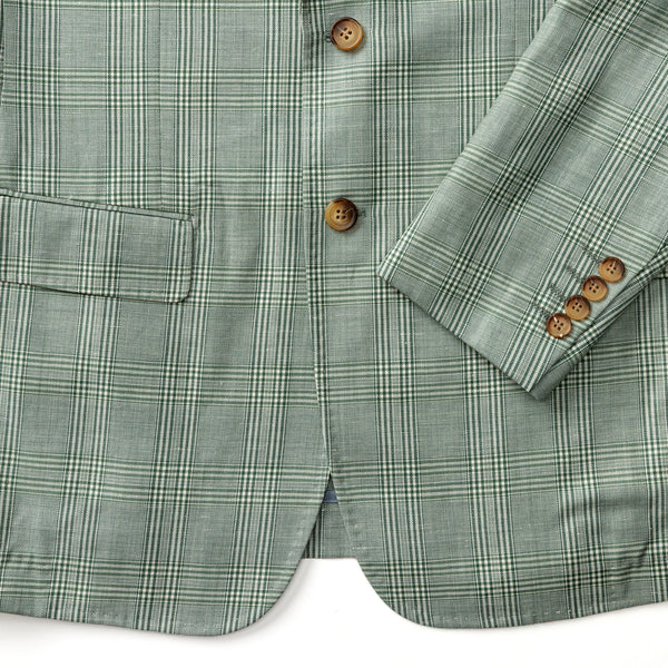 Langdon Plaid Sport Coat - Hunter Green