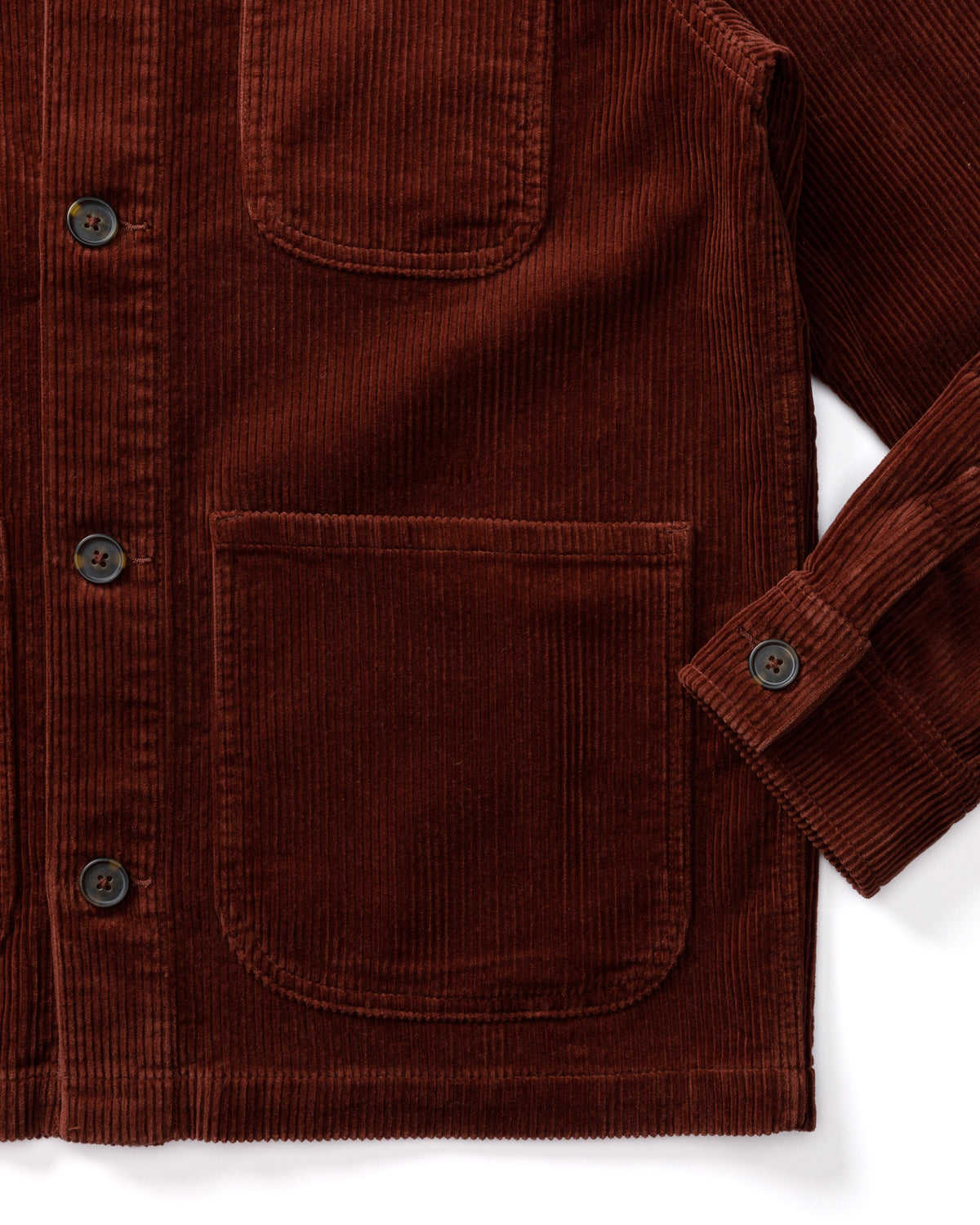 Corduroy Chore Coat - Burgundy Brown