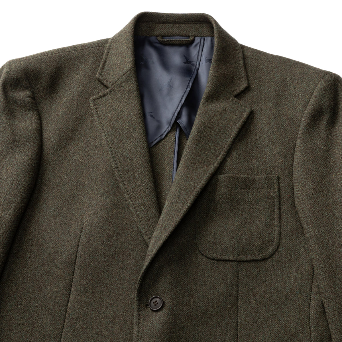 Percy Wool Herringbone Sport Coat - Coming Soon - Dark Olive