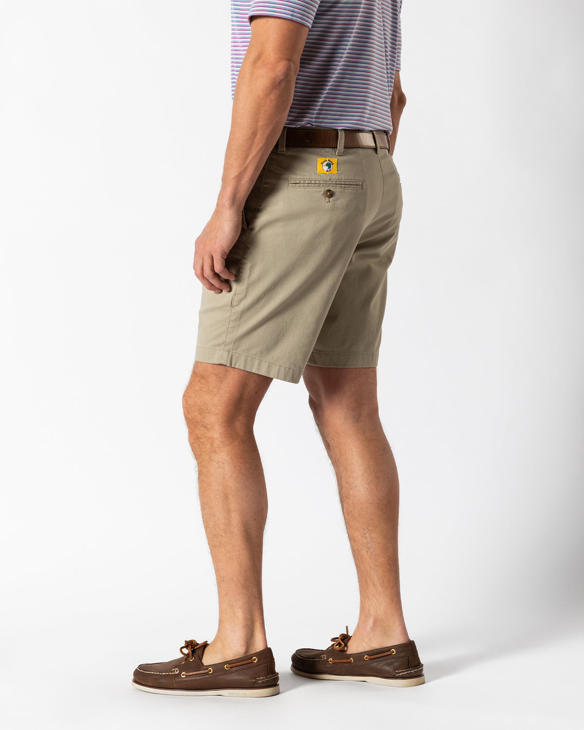 9" Gold School Chino Short - Khaki Gold Patch
