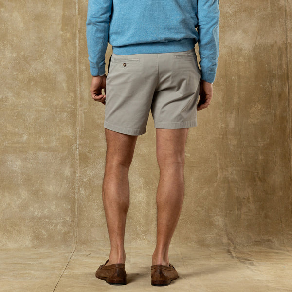 7" Gold School Chino Short - Dove Grey
