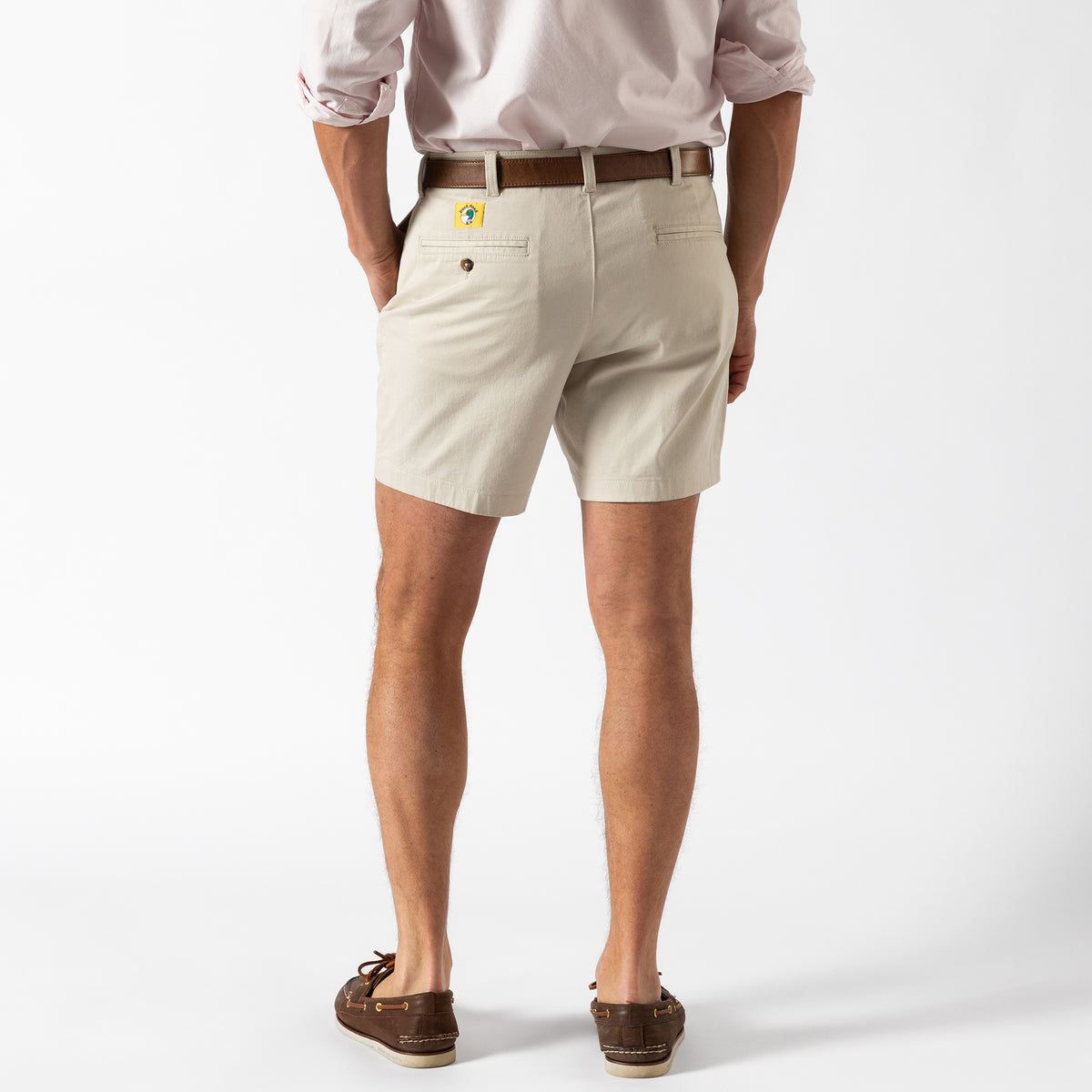 7" Gold School Chino Short - Stone Gold Patch