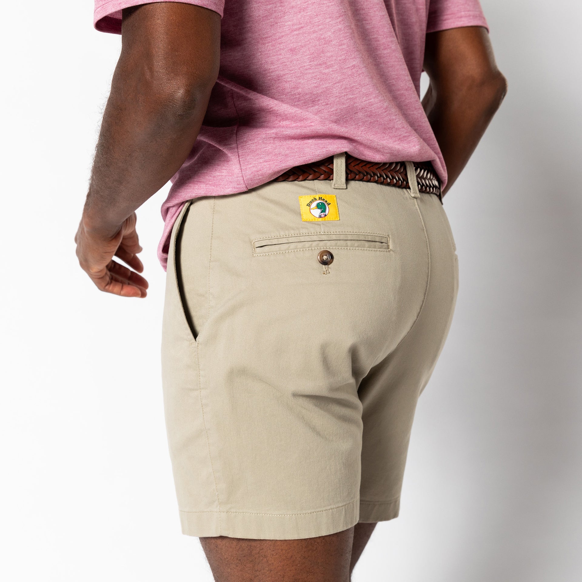 7" Gold School Chino Short - Khaki Gold Patch