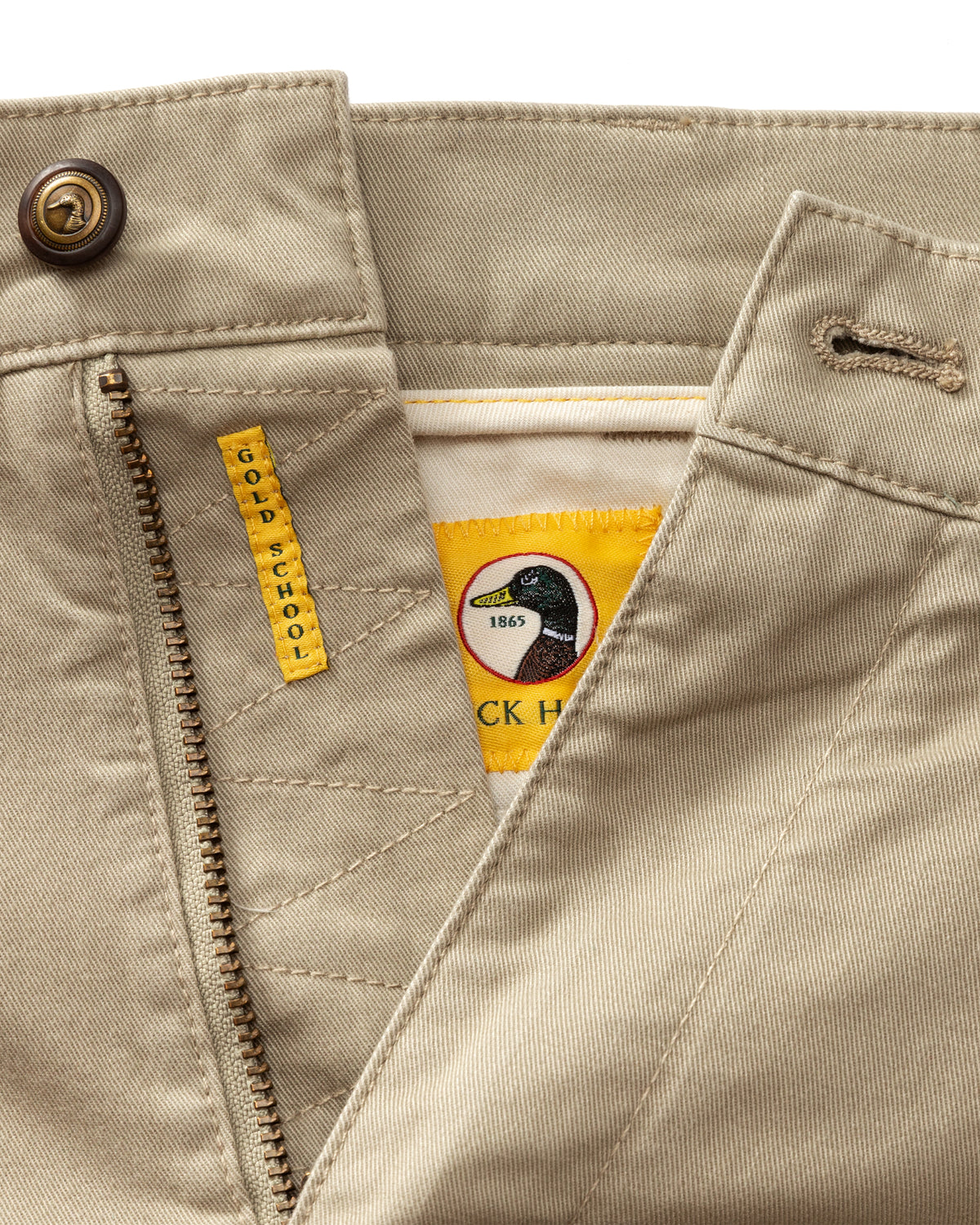 5" Gold School Chino Short - Khaki