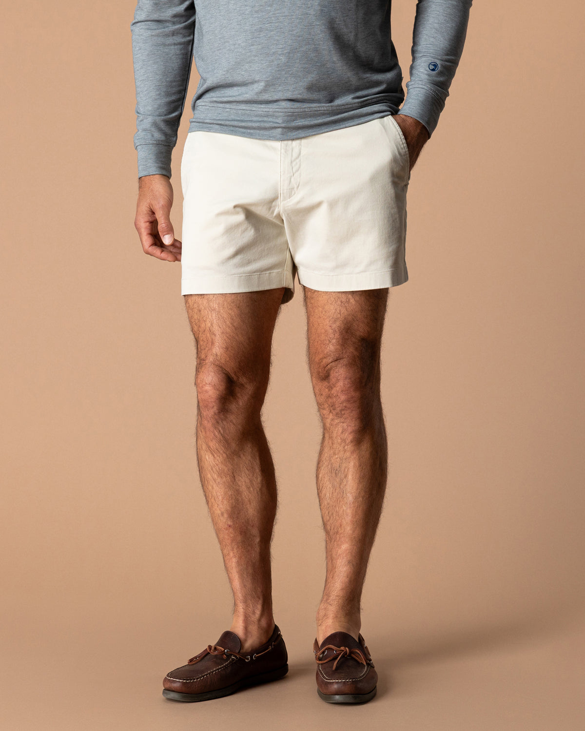 5" Gold School Chino Short - Stone