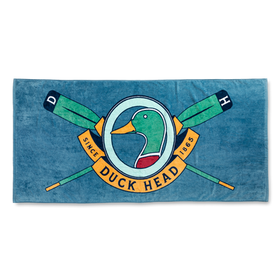 Retro Paddles Logo Beach Towel