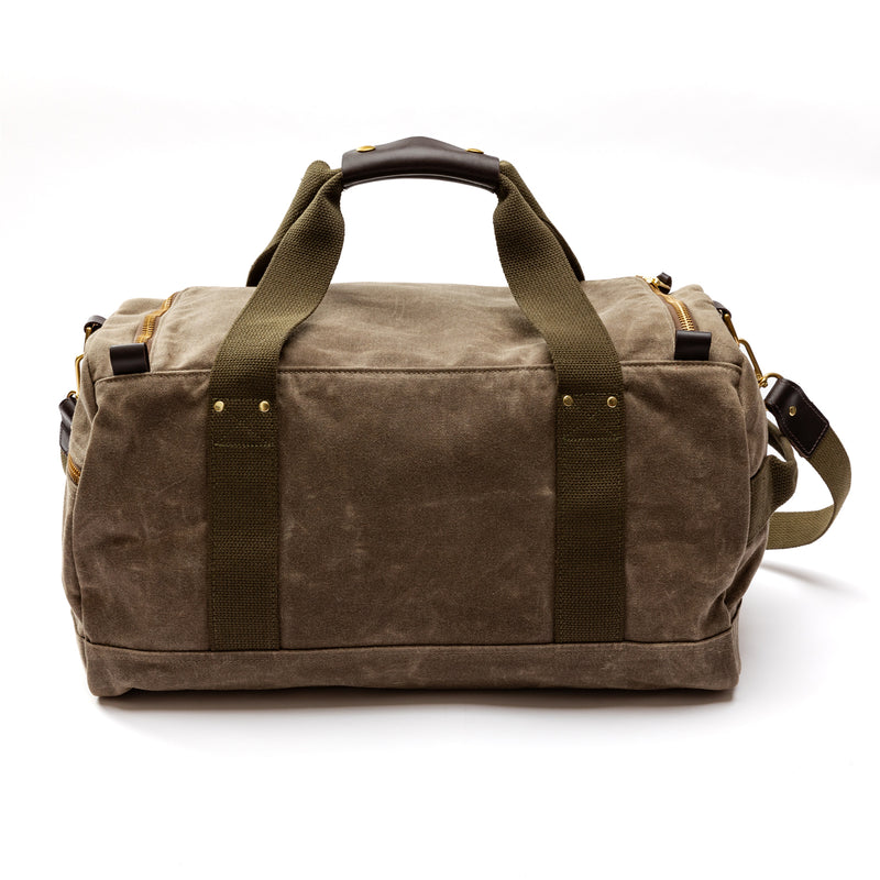Waxed Canvas Overnighter Bag - Field Brown