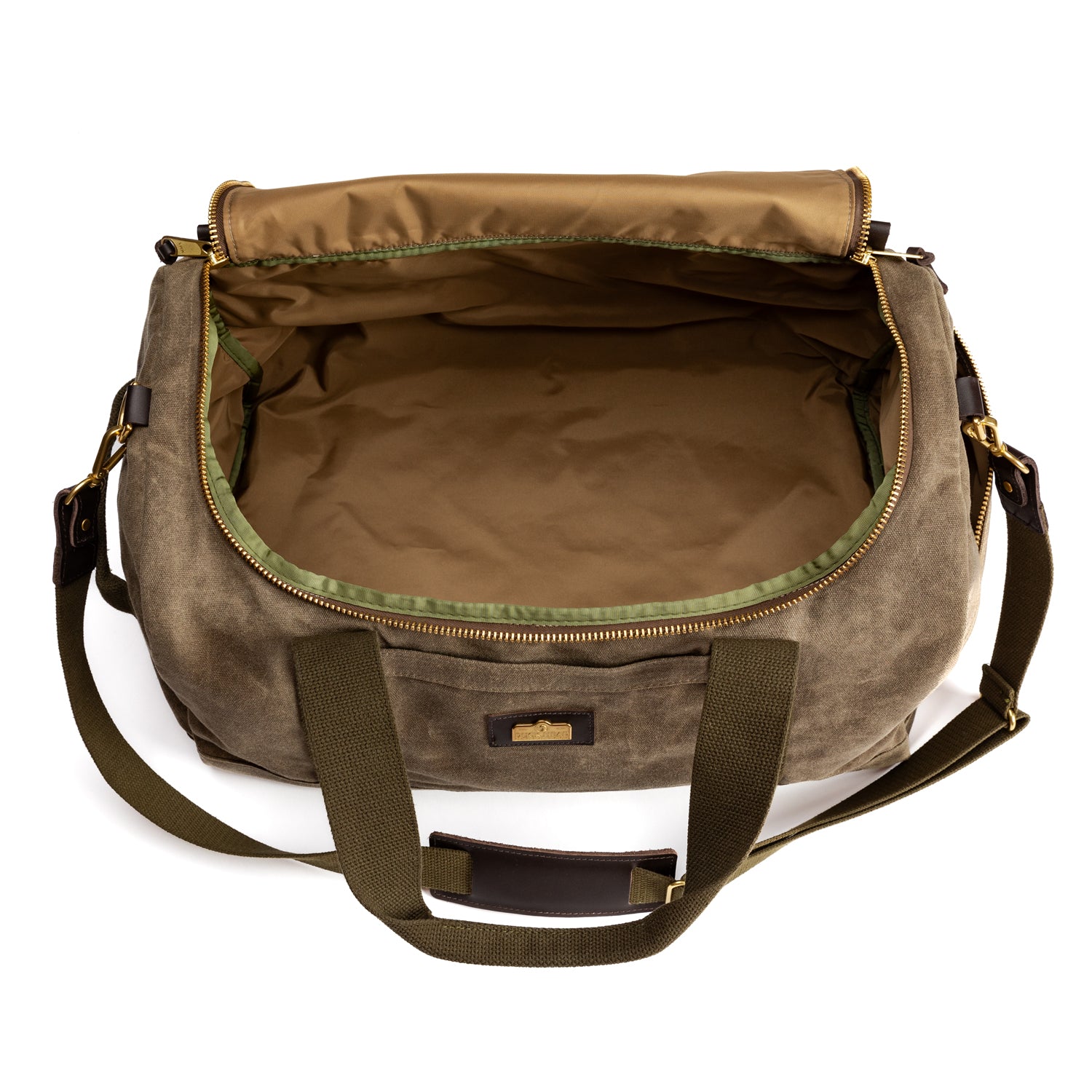 Waxed Canvas Overnighter Bag - Field Brown