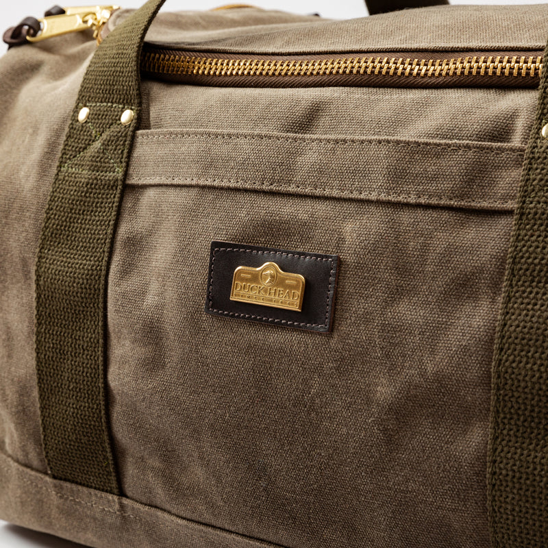Waxed Canvas Overnighter Bag - Field Brown