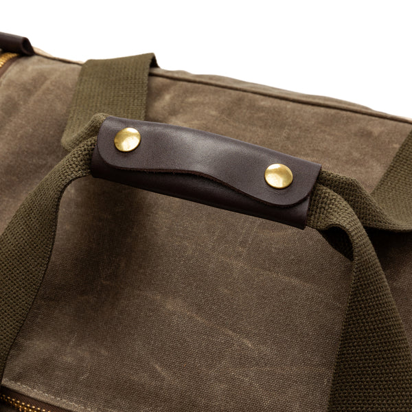 Waxed Canvas Overnighter Bag - Field Brown