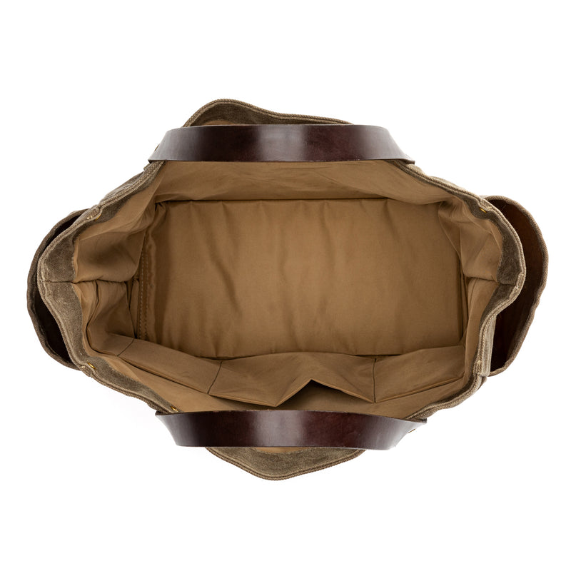 Waxed Canvas Tote - Field Brown