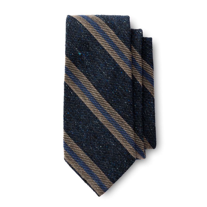 Silk Wool Striped Tie