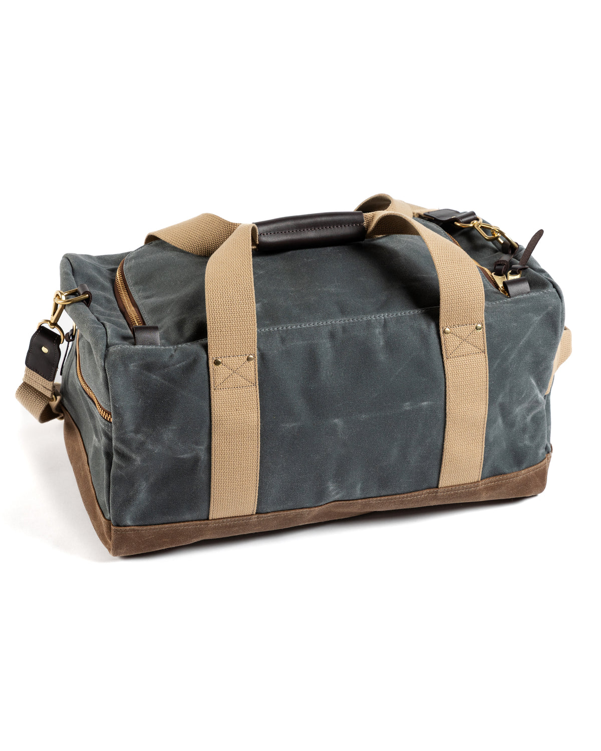 Waxed Canvas Overnighter Bag - Charcoal