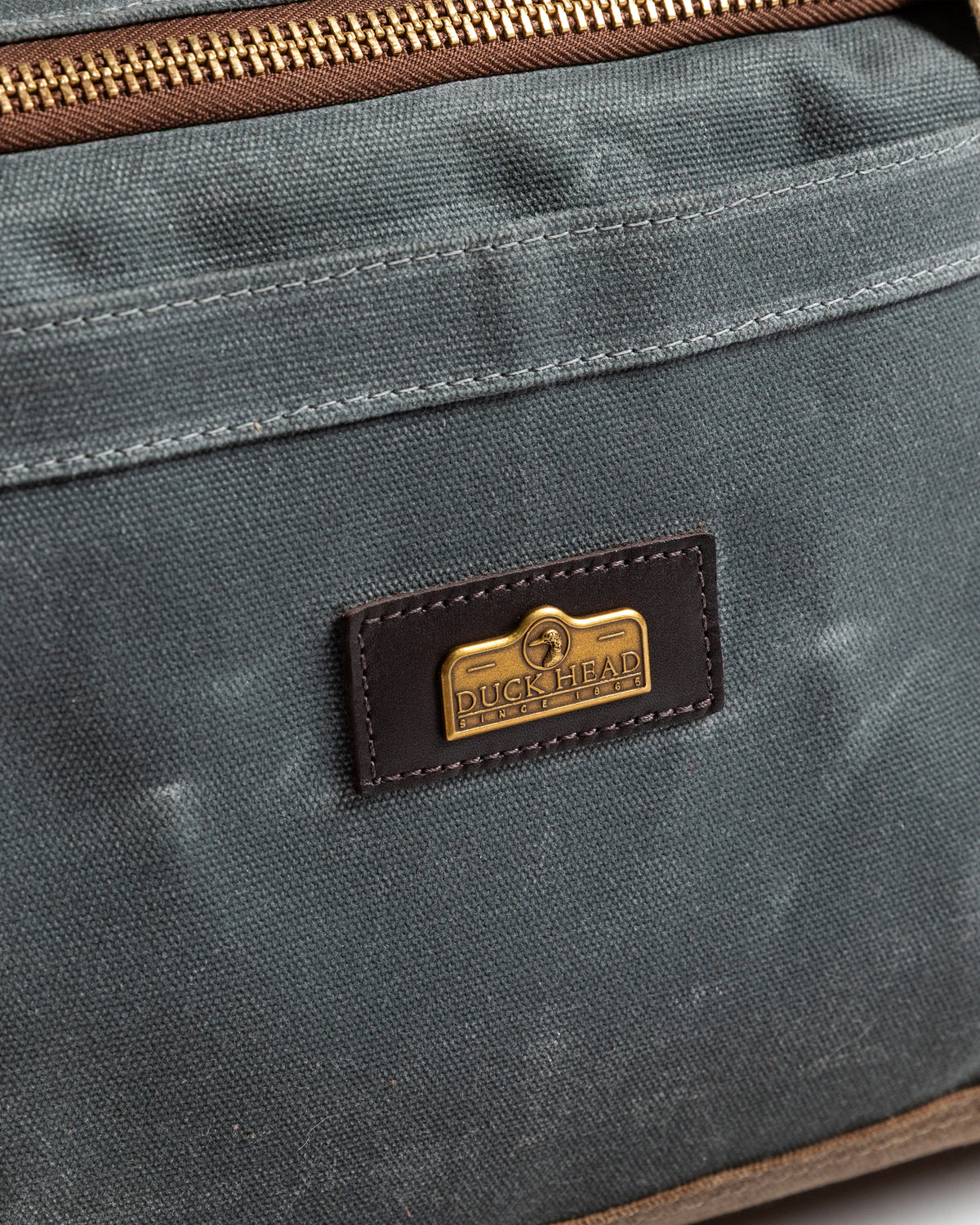 Waxed Canvas Overnighter Bag - Charcoal