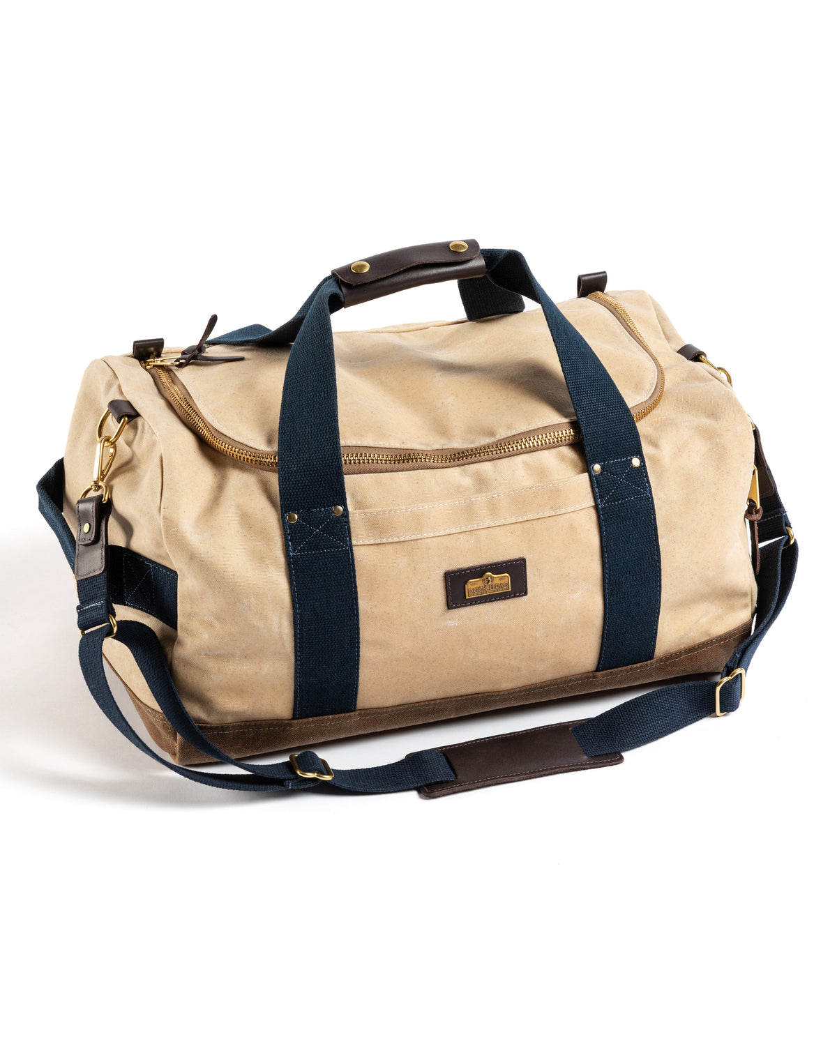 Waxed Canvas Overnighter Bag - Natural