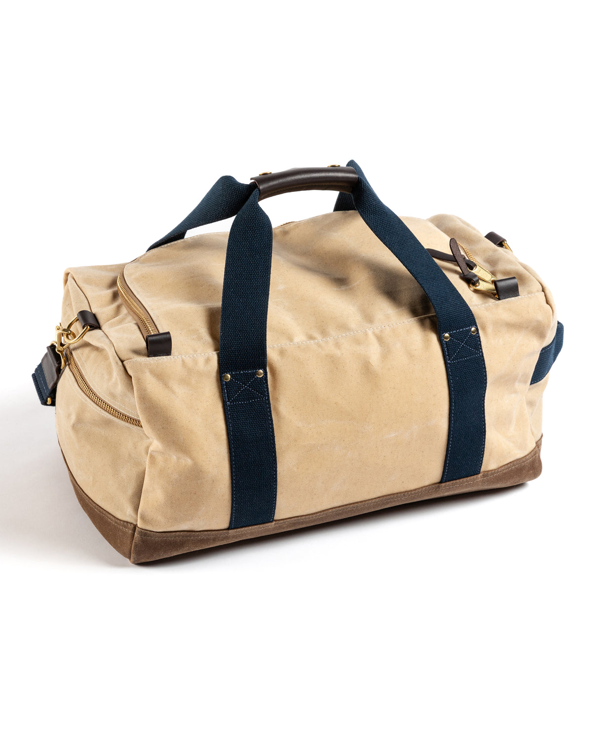 Waxed Canvas Overnighter Bag - Natural