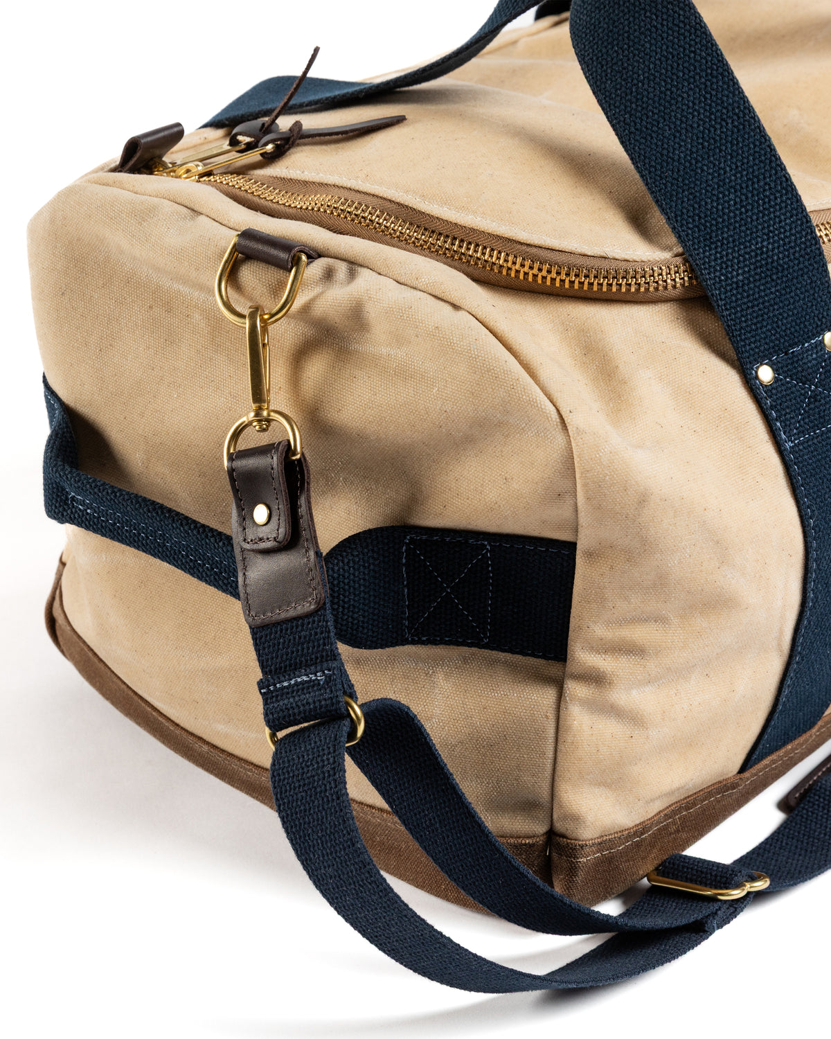 Waxed Canvas Overnighter Bag - Natural